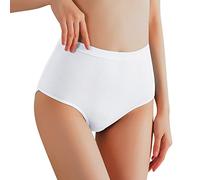 Mutande da donna Panties Mutande da donna a vita alta, pancia che solleva i fianchi, mutande modellanti il corpo per grandi mamme medie per mamme anziane, bianco, M