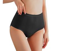 Mutande da donna Panties Mutande da donna a vita alta, pancia che solleva i fianchi, mutande modellanti il corpo per grandi mamme medie per mamme anziane, Nero , M