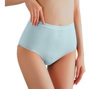 Mutande da donna Panties Mutande da donna a vita alta, pancia che solleva i fianchi, mutande modellanti il corpo per grandi mamme medie per mamme anziane, Blu, M