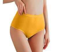 Mutande da donna Panties Mutande da donna a vita alta, pancia che solleva i fianchi, mutande modellanti il corpo per grandi mamme medie per mamme anziane, Colore: arancione., M