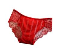 Mutande da donna Panties Mutandine in pizzo senza tracce per donne a vita bassa, puro desiderio, pantaloni triangolari dolci e rinfrescanti in cotone morbido come la seta sul cavallo, RD1, M