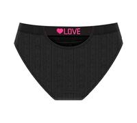 Mutande da donna Panties Omen's Underwear senza cuciture, a vita bassa con elastico a vita bassa, design con stampa a cuore, comoda e traspirante per il, Nero , L