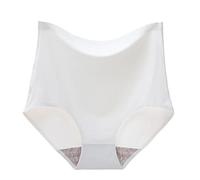 Mutande da Donna Slip in Microfibra Traspirante Tinta Unita Sexy Mutandine Senza Cuciture in di Ghiaccio a Vita Alta per Le Donne Mutande Post Parto Mantice