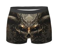 Mutande da Uomo Demon Pentagram Skull Hell Pantaloncini Morbidi E Vita Elastica Boxer Briefs XXL