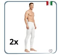 Mutande da Uomo Lana Set 2 Calzamaglia Termica in Lana e Cotone Lunghe Boxer da