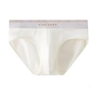 Mutande da uomo traspiranti in modal che assorbono il sudore, slip elastici a vita media, biancheria intima sportiva per uno stile di vita attivo (2XL bianco)