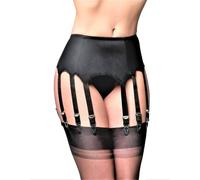 Mutande Divertenti Donna - Giarrettiera Sexy da Donna in Una Giarrettiera con Biancheria Intima Sexy (Black One Size)