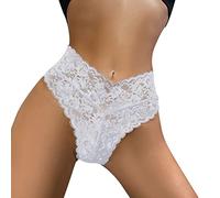 Mutande Donna Brasiliana Soft Lace Tanga Perizoma Pizzo Vita Alta Modello Perizoma Hipster Bikini Elasticizzate Sexy Hot Curvy Tentazione Culotte Boyshort Thong