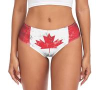 Mutande Donna Canada Grunge Flag Maple Biancheria Intima per Gym M
