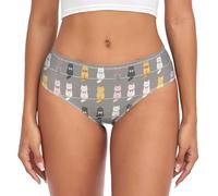Mutande Donna Cat Kitten Bow Ties Biancheria Intima per All'Aperto M