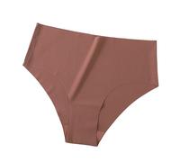 Mutande Donna per Donna Slip Bikini Elasticizzato a Vita Alta Senza sfilatura, Morbidi Come la Bikini Mestruale Ragazza Mutande Color Carne Donna (Gold, XL)