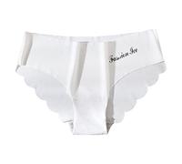 Mutande erotiche da donna a vita bassa, sexy da donna, mutande hipsters, taglie grandi, a vita alta, senza cuciture, braziliano, slip da donna, sexy, in pizzo, invisibile, da donna, bianco, L