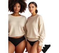 Mutande Mestruali Donna Senza Cuciture | Seamless Invisibili Effetto Seconda Pelle | 4 Strati Ultra Assorbenti & Bordi Rinforzati Anti-Perdite | Lavabili Riutilizzabili Ecologiche OEKO-TEX (Set da 3)