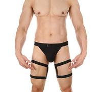 Mutande sexy da uomo, mutandine sexy, da uomo, mutandine a G, a basso riso, a T posteriore, biancheria intima sportiva, traspirante, mini stringhe comode, Nero , XL