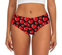 Mutande Sloggi Donna Slip Bikini Vita Media Triangolo Donna Comodo San Mutande Pancia Piatta Lovable Mestruali Modellanti Senza Cuciture (4-Red, S)