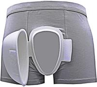 Mutande Speciali Dopo La Circoncisione, Biancheria Intima Da Uomo Infermieristica Mutande Per Riabilitazione Intimo Inguine Guardia Riduce Il Dolore E L'attrito Pantaloncini Boxer ( Color : Gray , Siz
