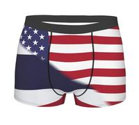 Mutande Uomo American Flag And Thailand Flag Mutande Maschili Lavoro Sport Boxer Pantaloncini, per Famiglia, Fidanzato, Amanti, L