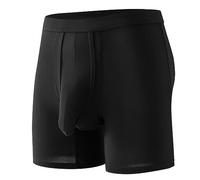 Mutande Uomo Boxer, Mutande Personalizzate Uomo a Forma di Elefante da Naso Biancheria Intima a Bianco Leggeri con Tasca Large Confortevole Boxer a Pantaloncino Uomo per L'uso Quotidiano