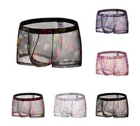 Mutande Uomo Boxer Uomo Microfibra Costume Mutanda Uomo Slip Contenitivo Modellante Uomo Boxer Compressione Uomo Boxer Uomo Confezione da 5 Low Rise Trunks Cotone Elasticizzato Boxer Uomo