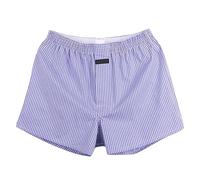 Mutande Uomo Cotone, Intimo da Uomo Slip da Uomo Pantaloni da in Cotone Allentato Pantaloni Piatti in Cotone di Grandi Dimensioni Pantaloni da Pigiama da casa Pantaloncini da (Blue XXL)