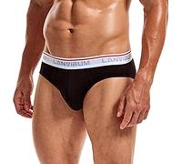 Mutande Uomo Cotone Leggero Braguitas, Calzoncillos para Hombre, Ropa Interior de, Calzoncillos, Pantalones Cortos sexis sólidos, Hombre (Black, L) Boxer da Mare