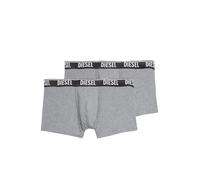 mutande uomo DIESEL shawntwopack set 2 boxer monocromo elastico logo GRIGIO M GR