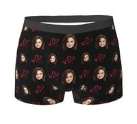 Mutande Uomo Personalizzate, Boxer Uomo Personalizzati con Stampe Divertenti, Idee Regalo romantiche per Coppie, Perfetti per Compleanno, San Valentino e Anniversario per Il Fidanzato o Il Marito