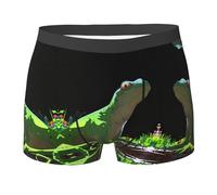 Mutande Uomo Resistente Boxer da Uomo Lizard Looking Up At The Sky Printed Comodi Trunks per Uomini Sportivi S
