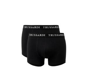 mutande uomo TRUSSARDI branded elastic bipack boxer Black NERO 420564
