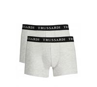 mutande uomo TRUSSARDI branded elastic bipack boxer Grey Melange GRIGIO 420565