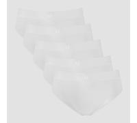 Mutandine bikini a vita media MP da donna (confezione da 5) - Bianco - L