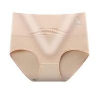 Mutandine da Donna a Vita Alta Shapewear Ladies Pancia Dimagrante Butt Lifting Modellante Donna Mutanda Contenitiva Donna Vita (Beige, XXL)