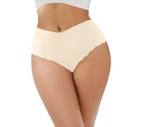 Mutandine da donna color pelle, senza cuciture, senza cuciture, a vita larga, a vita bassa, slip hipsters, panty skiny, traspiranti, mutandine invisibili, tinta unita