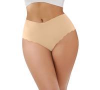 Mutandine da donna color pelle, senza cuciture, senza cuciture, a vita larga, a vita bassa, slip hipsters, panty skiny, traspiranti, mutandine invisibili, tinta unita
