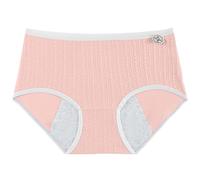 Mutandine da donna mestruale di grandi dimensioni, anti-perdite, traspiranti, brevi e morbide e rispettose della pelle, ideali per curve generose, mutandine, Rosa, 4XL