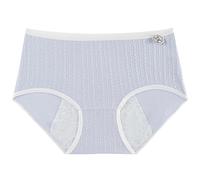 Mutandine da donna mestruale di grandi dimensioni, anti-perdite, traspiranti, brevi e morbide e rispettose della pelle, ideali per curve generose, mutandine, Azzurro, XXXL