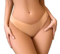 Mutandine da donna, mutandine morbide e profonde, senza cuciture, con cavallo traspirante per un comfort tutto il giorno, beige., XL