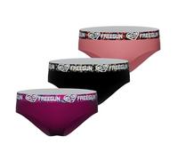 Mutandine da ragazza in cotone, mutandine e slip per bambini, ipoallergeniche e morbide (set di 3), Nero/Rosa/Viola/Nero/Bianco, 6-8 Anni