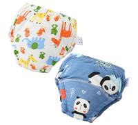 Mutandine di Apprendimento Bimbi Vasino, Unisex Impermeabili Cotone, Confezione da 2