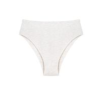 Mutandine di Grandi Dimensioni Cotone Femminile Mezza Anca Vita Alta Tinta Unita Triangolo da Donna Sexy Aperto Slip Donna Lovable Pizzo Mutande Pancia Piatta (Grey, M)