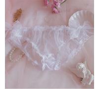 Mutandine intimo donna pizzo e chiffon eleganti maglia trasparente collezione