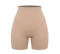 Mutandine modellanti più sottili for la coscia 3 pezzi for le donne Pantaloncini a vita alta for il controllo della pancia Cincher Cintura modellante for corpo senza cuciture Per Donna(Beige,M)