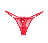 Mutandine Sexy Senza Cuciture in Rete con Fiocco in Vita Regolabile Perizoma in Pizzo Trasparente da Donna Mutande Cotone Apertura Davanti22