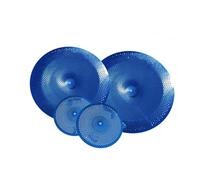 Mute Cymbal Pack Silent Blue 5 PZ 14 Hihats 16 Crash 18 Crashride 20 Ride Cymbal Bag 6 pz Feltri(SET4)