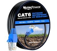 MutecPower Cavo Esterni CAT6 15m, impermeabile esterna di uso-interramento diretto UTP cavo di rete ethernet - 550Mhz, 15 metro