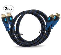 MutecPower MultiCabel - Cavi HDMI ad alta velocità con Ethernet Confezione da due 1 Metri 1.4a - Supporto 3D e Canale di Ritorno Audio - Full HD [Disponibile ultima versione HDI] - 1M