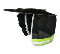 Muteitt 2 Pezzi Protezione per Il Collo per Casco Lavoro Ad Alta visibilità con Tesa Intera in, Protezione Solare E Scaldacollo, Bandana, Sciarpa per Il Viso per Casco, Accessori