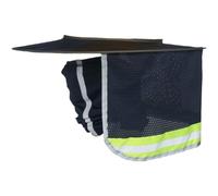 Muteitt 2 Pezzi Protezione per Il Collo per Casco Lavoro Ad Alta visibilità con Tesa Intera in, Protezione Solare E Scaldacollo, Bandana, Sciarpa per Il Viso per Casco, Accessori