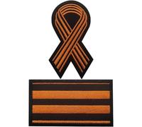 Muteitt 2 Pezzi Russia Nastro Ricamo Patch Toppa con Emblema a Strappo Toppa Militare per Cappelli Borse Decorazione di Vestiti