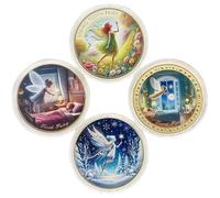 Muteitt 4 Pezzi di Monete della Fatina dei Denti, Ricompensa per Il Cambio dei Denti dei Bambini, Collezione di Monete Commemorative, Regalo per Bambini Che Hanno Perso I Denti.